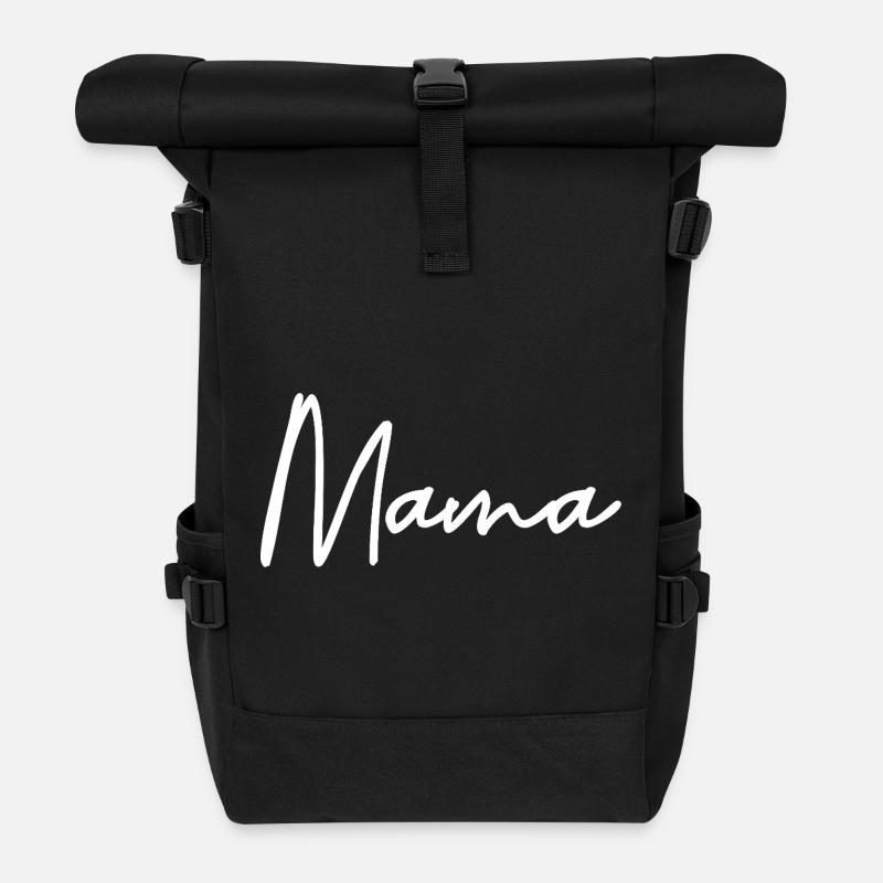 Mama - Rolltop Rucksack - Schwarz