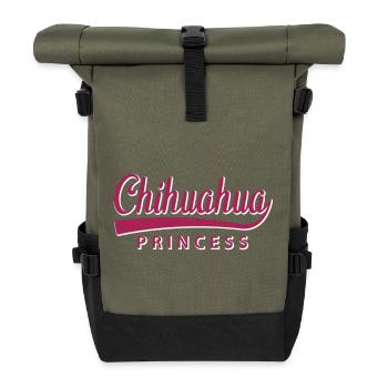 Chihuahua Princess pour la mère de chien fière - Sac à dos roll top - olive/noir - Devant