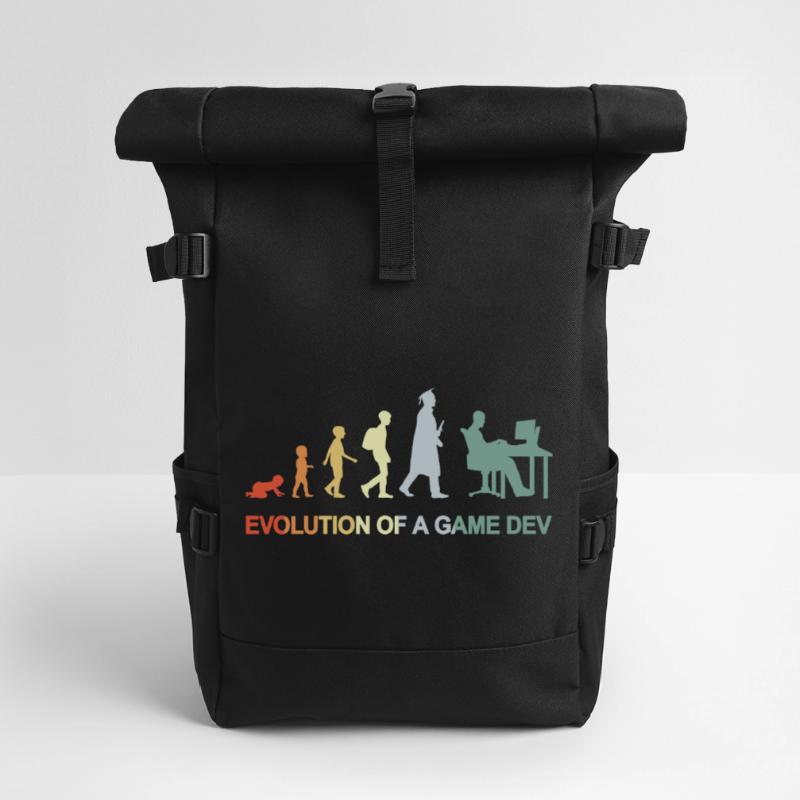Game Dev Evolution Rolltop Rucksack