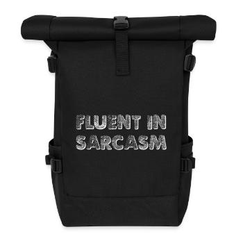 Maîtrise du sarcasme - Sac à dos roll top - noir - Devant