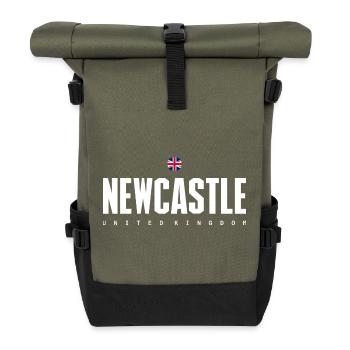 Newcastle - Roll Top Backpack - olive/black - Front