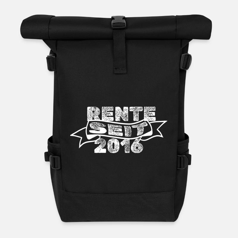 Rentner 2016 - Rolltop Rucksack - Schwarz