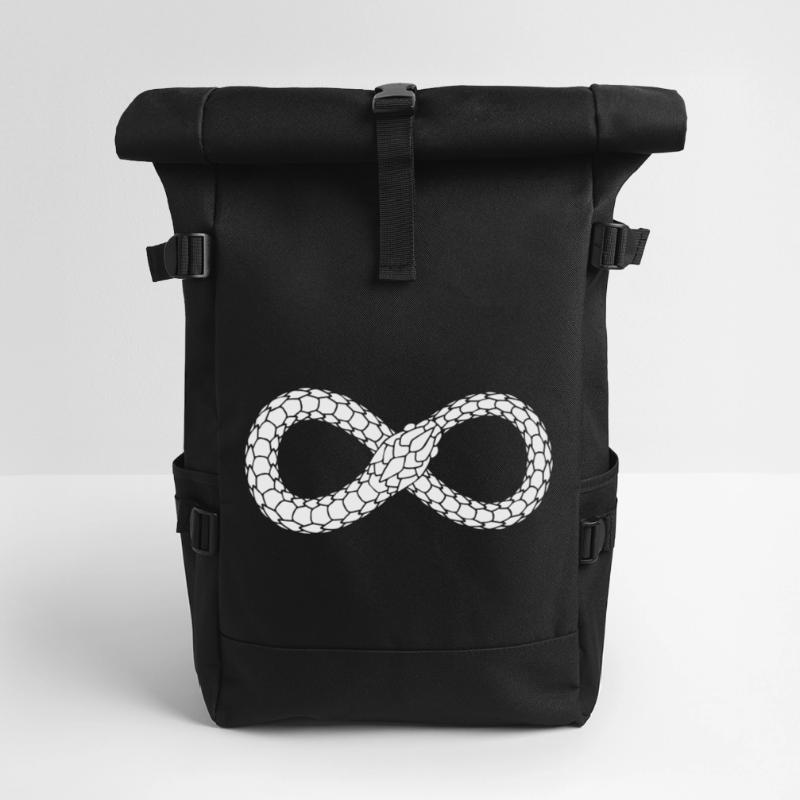 Endless Serpent Loop Roll Top Backpack