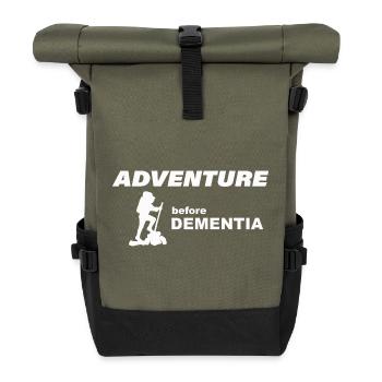 CLIMBING ADVENTURE - Roll Top Backpack - olive/black - Front
