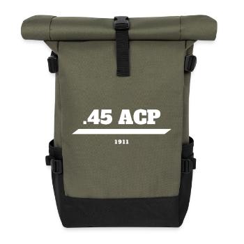 1911 Zubehör 1911 .45 ACP Sportschießen IPSC - Rolltop Rucksack - Olive/Schwarz - Vorne