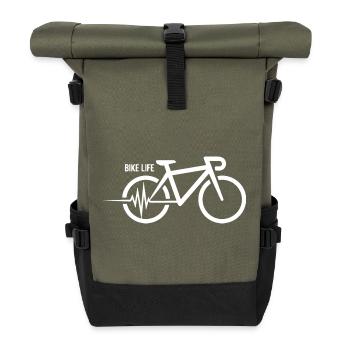 Vélo Bike Life Moderne Heartbeat Bicycle - Sac à dos roll top - olive/noir - Devant