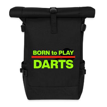 Made for Darts , Neon Edition, Onehundreteighty - Roll Top Backpack - black - Front