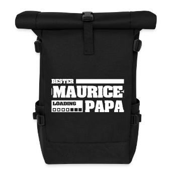 Geburt Maurice - Rolltop Rucksack - Schwarz - Vorne