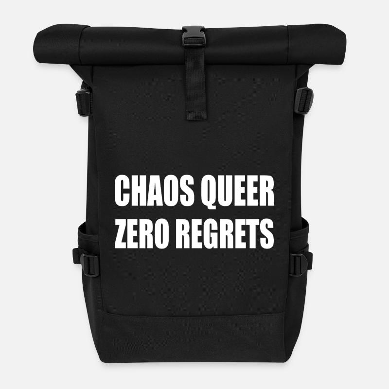 Chaos Queer Zero Reue - Rolltop Rucksack - Schwarz