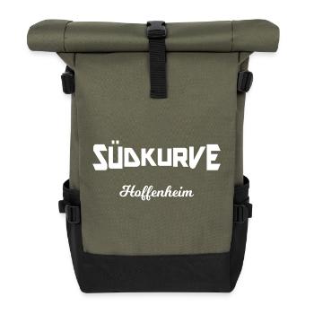 Die Nordbaden Fans Südkurve - Rolltop Rucksack - Olive/Schwarz - Vorne