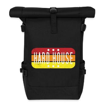 Hard House Gradient - Roll Top Backpack - black - Front