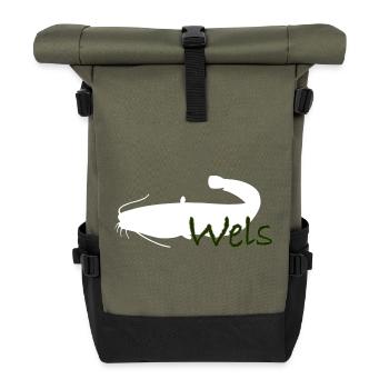 Wels - Rolltop Rucksack - Olive/Schwarz - Vorne