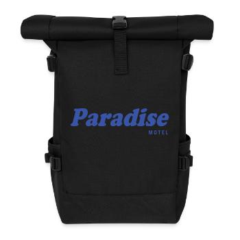 Paradise Motel - Rolltop Rucksack - Schwarz - Vorne