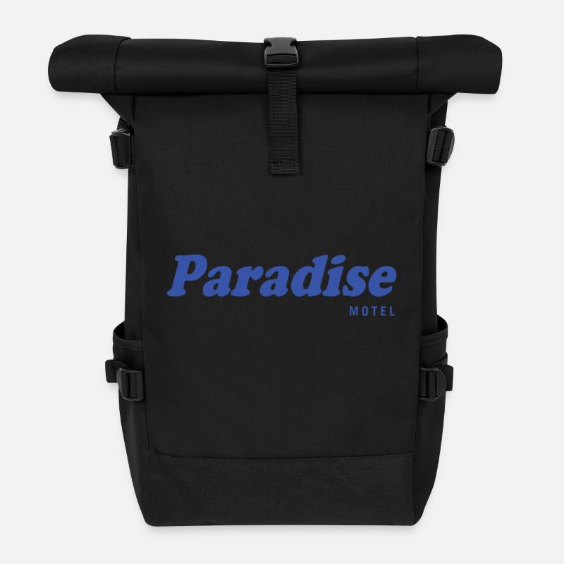 Paradise Motel - Roll Top Backpack - black