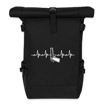 1911 Zubehör 1911 .45 ACP Sportschießen IPSC - Rolltop Rucksack - Schwarz - Vorne