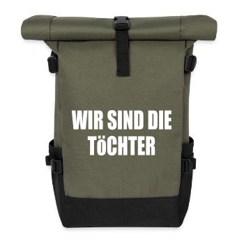 Nous sommes les filles - Sac à dos roll top - olive/noir - Devant