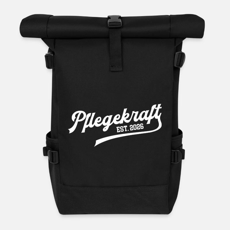 Nurse 2026 Nursing Assistant Training PFK Profession - Roll Top Backpack - black