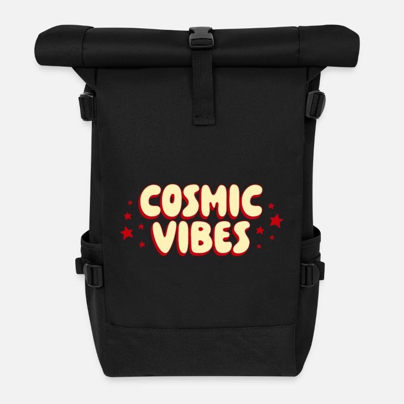 Chemise Cosmic Vibes Rétro - Sac à dos roll top - noir