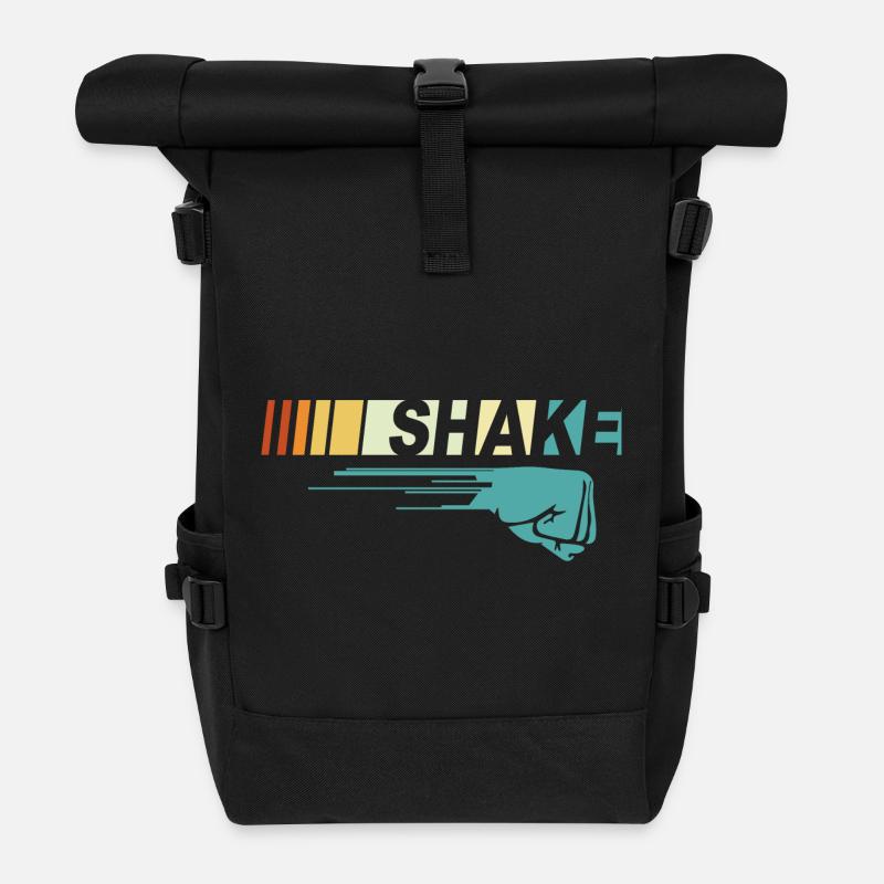 Funny Couple Shake N Bake - Car Racing Lover Gift - Roll Top Backpack - black