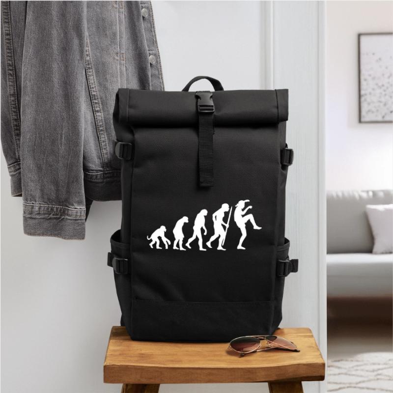 Drôle d’évolution Karaté Vintage 80s Crane Kick Sac à dos roll top