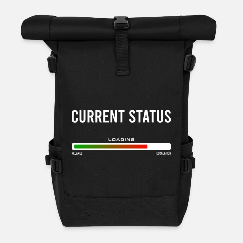 Current Status - Rolltop Rucksack - Schwarz