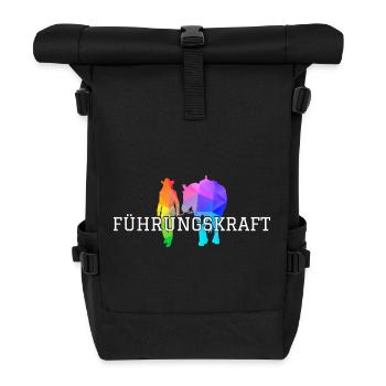 Western Lady Führungskraft - Rolltop Rucksack - Schwarz - Vorne