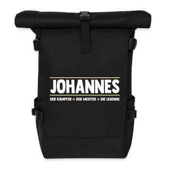 Johannes - Roll Top Backpack - black - Front
