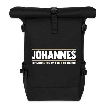 Johannes - Roll Top Backpack - black - Front