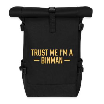 Binman Trust me - Roll Top Backpack - black - Front