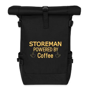 Storeman Powered By Coffee - Rolltop Rucksack - Schwarz - Vorne