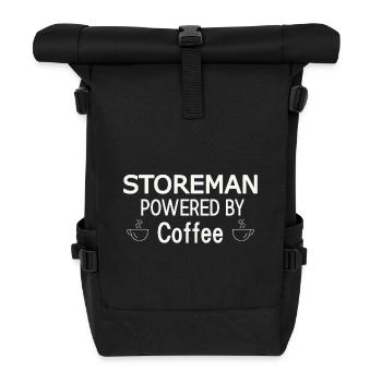 Storeman Powered By Coffee - Rolltop Rucksack - Schwarz - Vorne