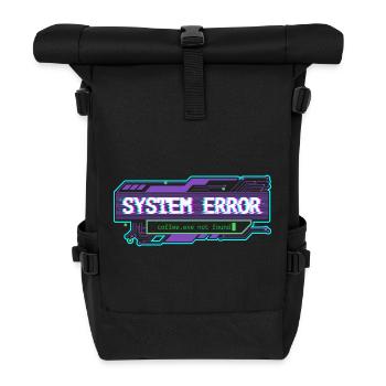 Erreur système – coffee.exe non trouvée - Sac à dos roll top - noir - Devant