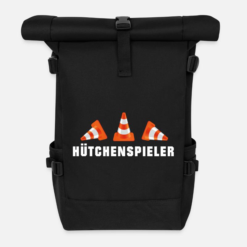 Hütchenspieler - Straßenbau (1) - Rolltop Rucksack - Schwarz