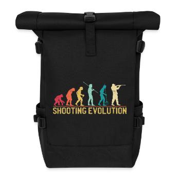 Shooting Evolution Progression Design - Rolltop Rucksack - Schwarz - Vorne
