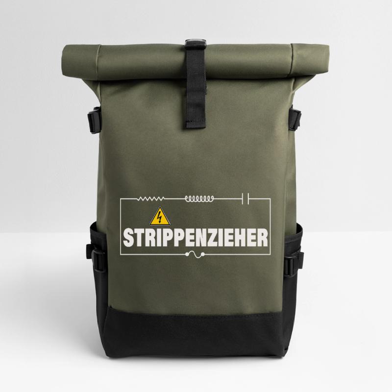 String-puller Roll Top Backpack