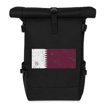 Qatar Qatar - Roll Top Backpack - black - Front
