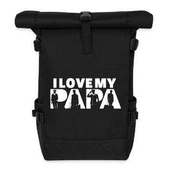 Pilot Flugzeugentwicklung Flug Papa Pilot Papa Papa - Rolltop Rucksack - Schwarz - Vorne