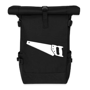 Hand Saw Fox Tail Wood Clean - Roll Top Backpack - black - Front