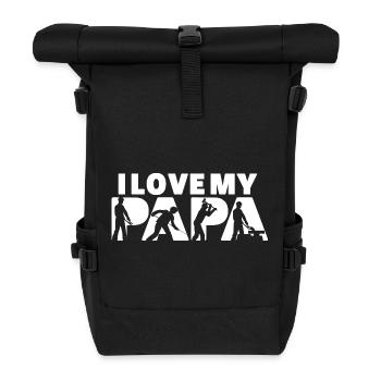 Stahlbauer Eisenarbeiter Metallkonstruktion - Rolltop Rucksack - Schwarz - Vorne