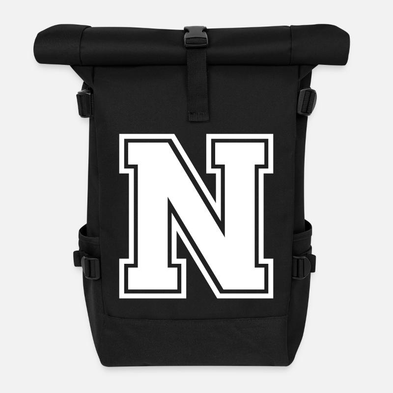 n - Rolltop Rucksack - Schwarz