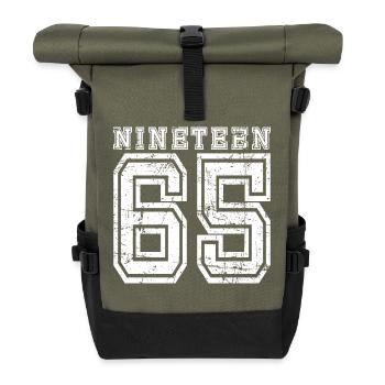 NINETEEN 1965 - Roll Top Backpack - olive/black - Front