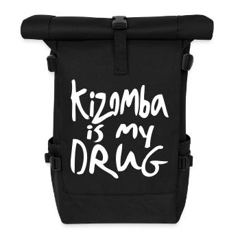 Kizomba is my Drug - Kizomba Dance Fashion - Rolltop Rucksack - Schwarz - Vorne