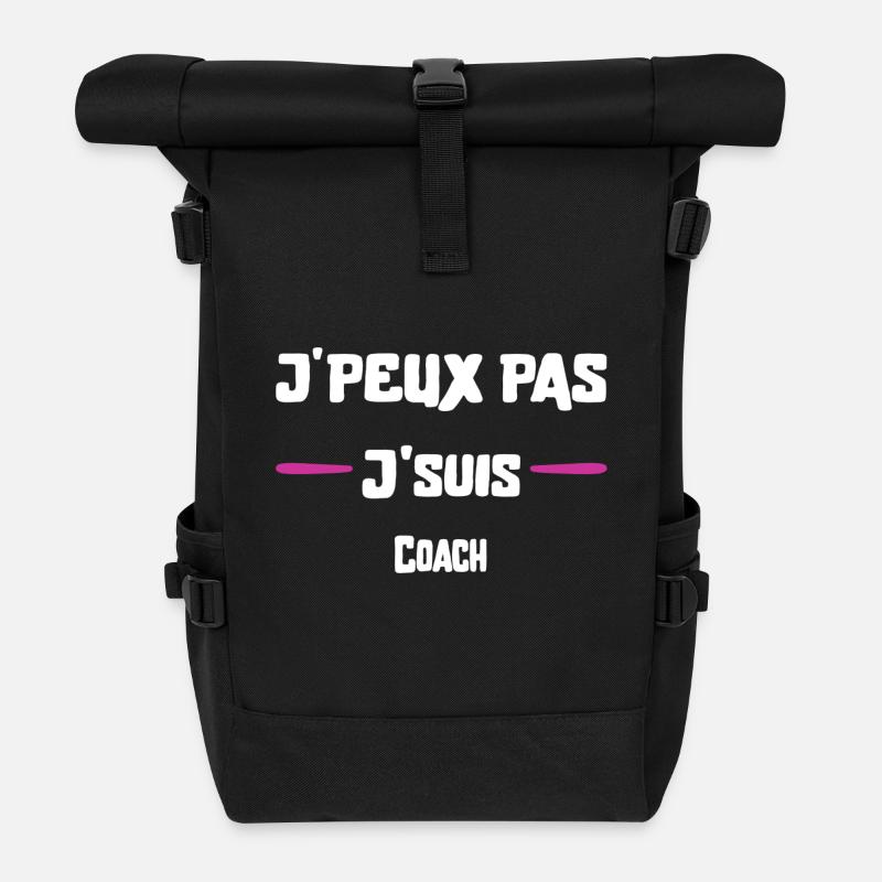 J'peux pas Coach cadeau noël - Sac à dos roll top - noir