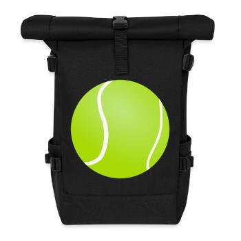 Balle de tennis - Sac à dos roll top - noir - Devant