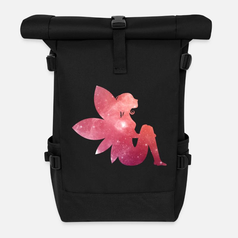 fairy - Fee - Rolltop Rucksack - Schwarz
