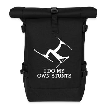 To ski - Roll Top Backpack - black - Front