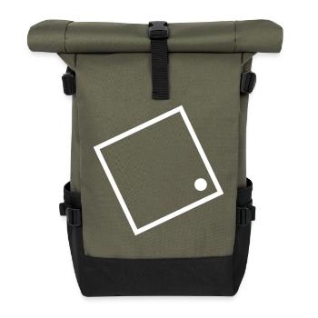 Ü Logo Projet - Sac à dos roll top - olive/noir - Devant