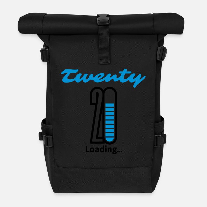 Twenty Loading... - Rolltop Rucksack - Schwarz
