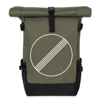 unbegrenzt unlimited autobahn - Rolltop Rucksack - Olive/Schwarz - Vorne