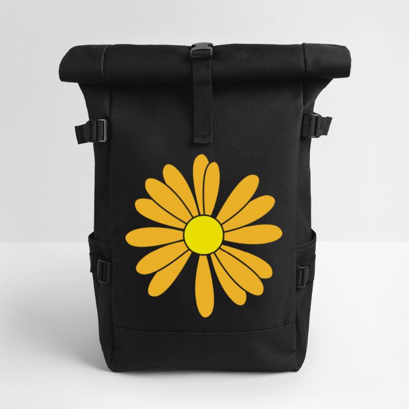 Patch de fleurs Sac à dos roll top